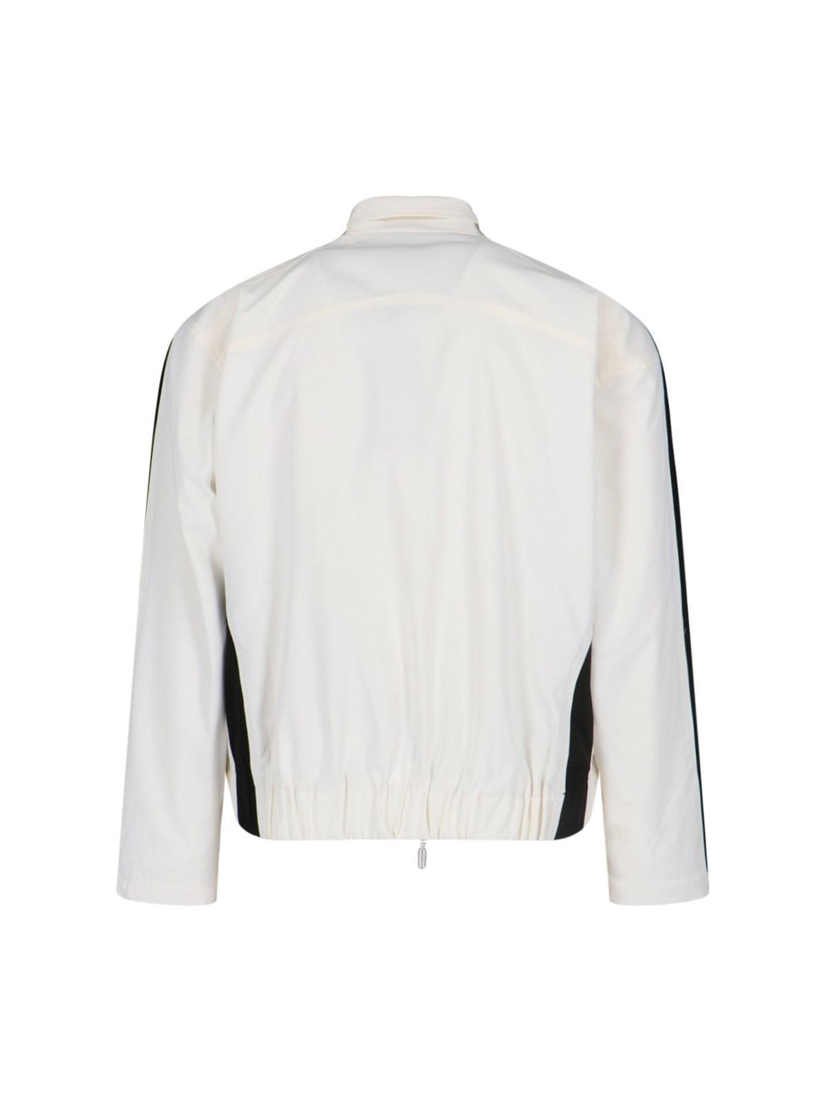 Ski Track Jacket In White/black Product Image