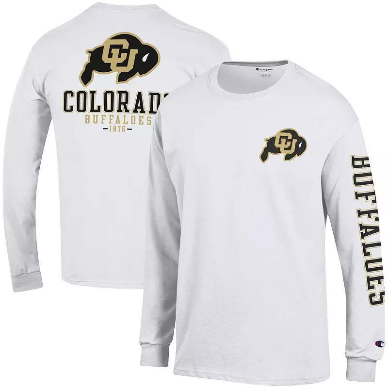 Mens Champion Colorado Buffaloes Team Stack 3-Hit Long Sleeve T-Shirt Product Image