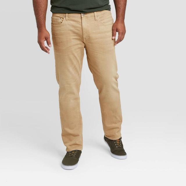 Mens Big & Tall Slim Fit Jeans - Goodfellow & Co Khaki 42x36, Green Product Image