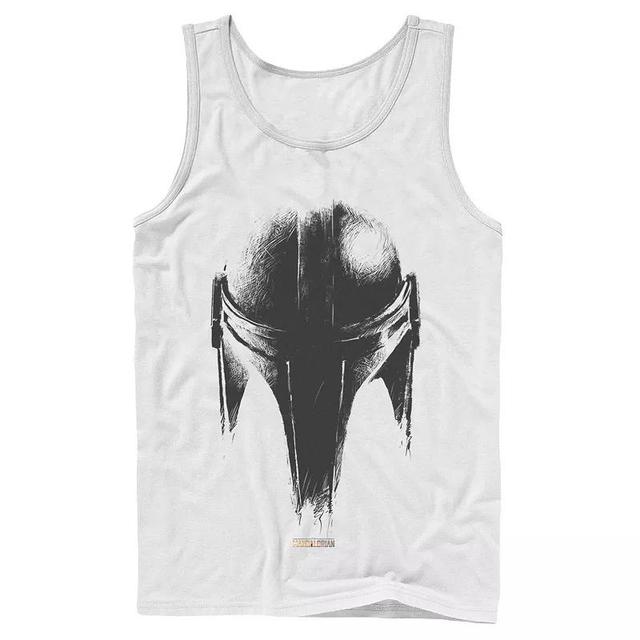 Mens Star Wars The Mandalorian Metallic Helmet Tank Top Product Image