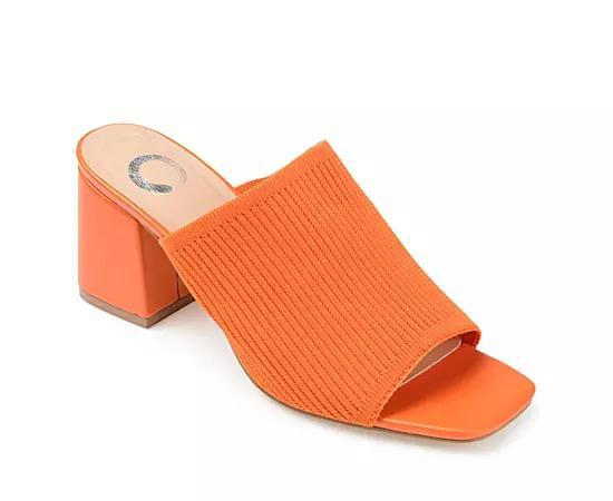 Journee Collection Womens Lorenna Block Heel Slide Sandals Product Image