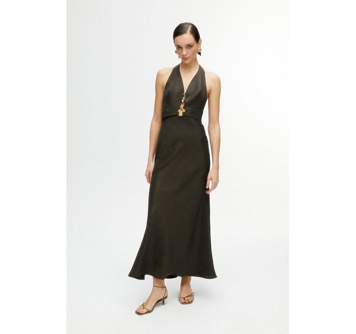 Nocturne Womens Cut-Out Midi Dress Product Image