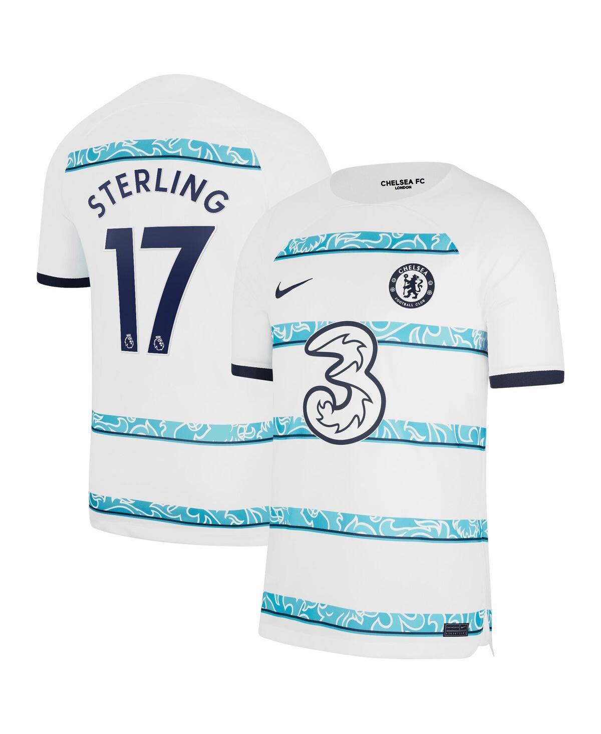 Mens Nike Raheem Sterling White Chelsea 2022/23 Away Breathe Stadium Replica Player Jersey - White Product Image