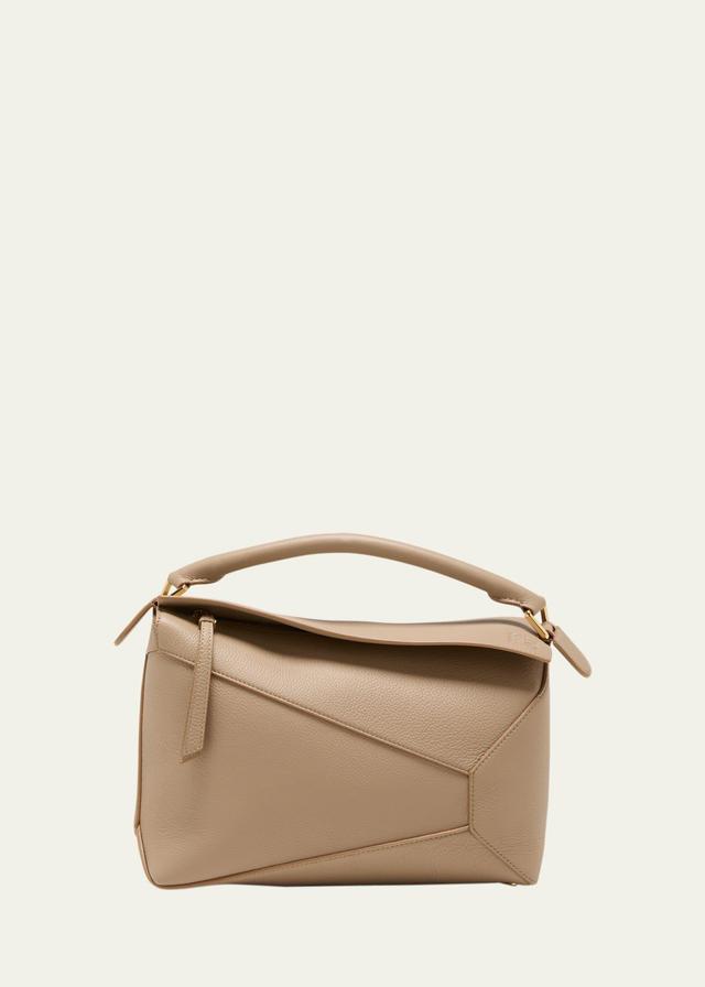 Puzzle Edge Leather Top-Handle Bag Product Image