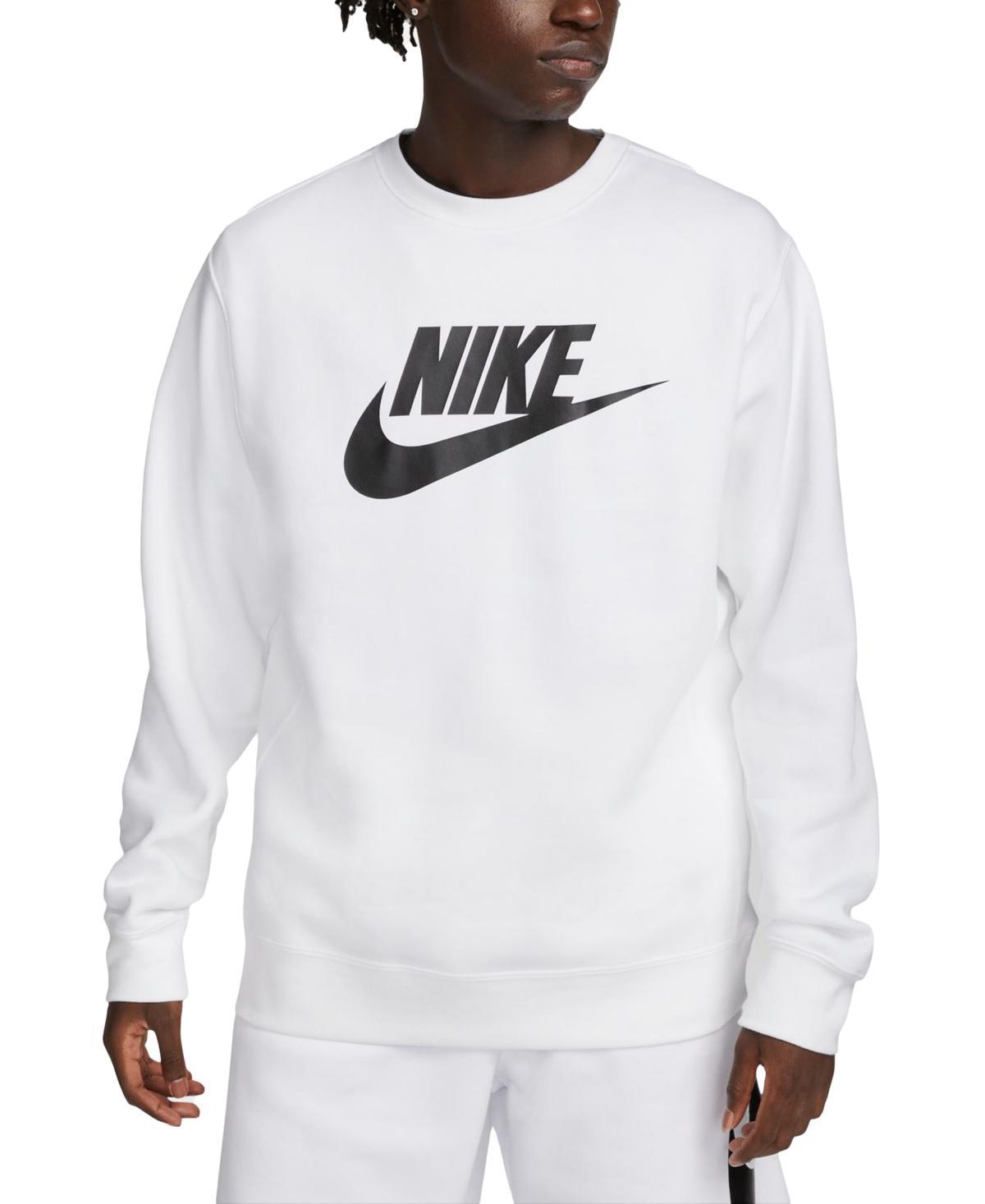 NIKE Men's Sportswear Club Fleece Graphic Crewneck Sweatshirt In Midnight Navy Product Image