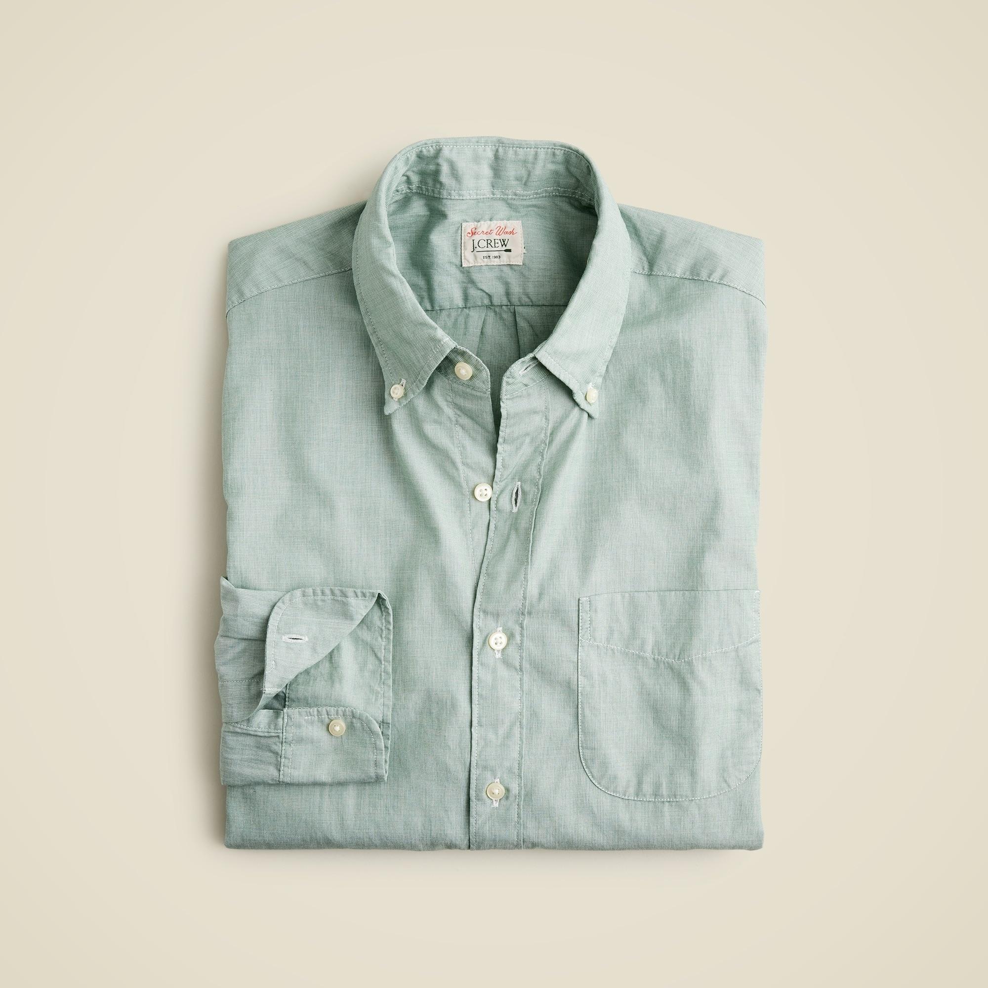 Secret Wash cotton poplin shirt Product Image