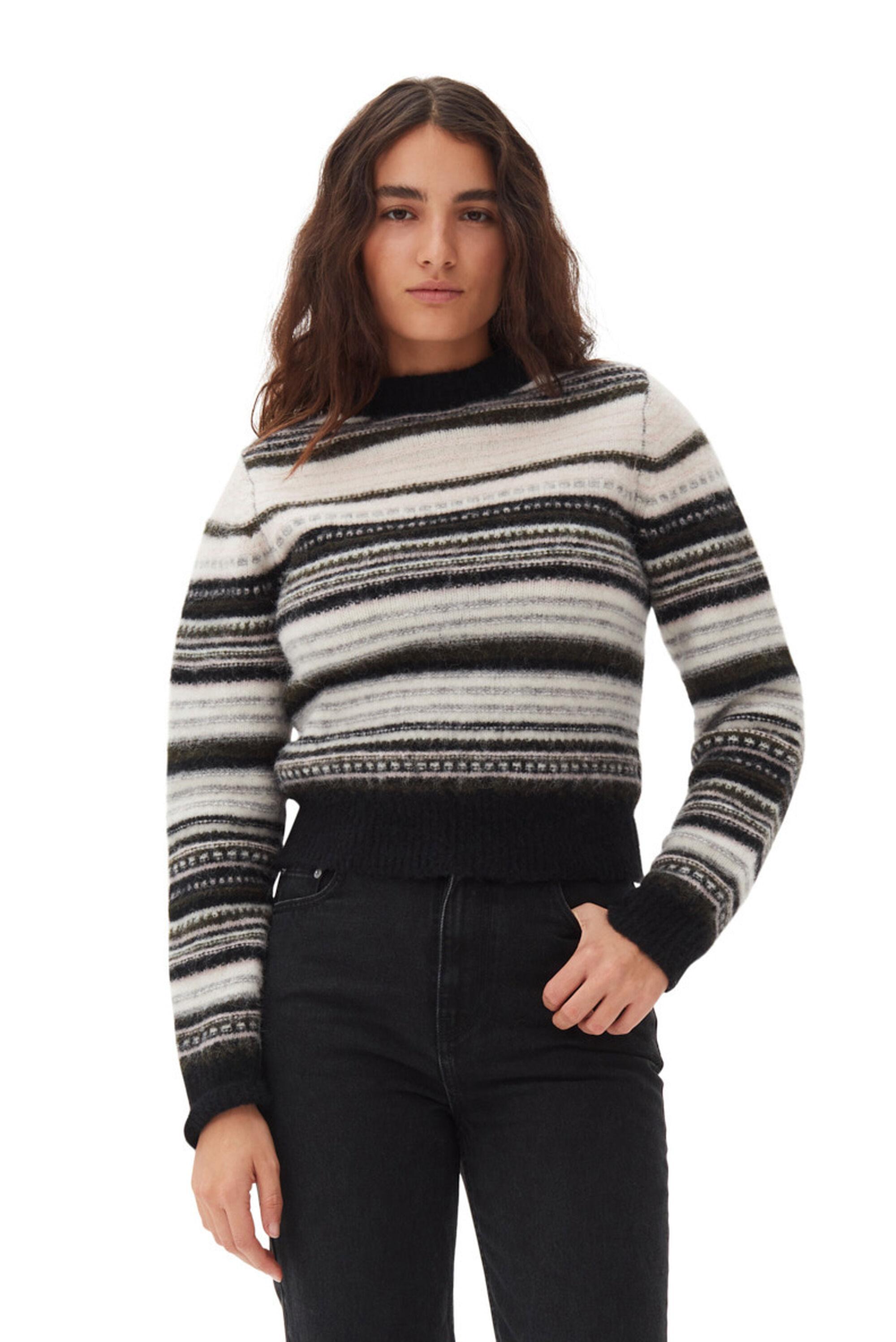 Striped O-neck Sweater Product Image