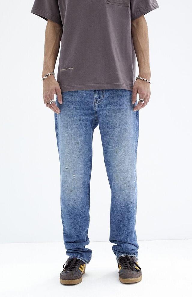 Men's Paint Splatter Straight Jeans - 34W x 32L Product Image