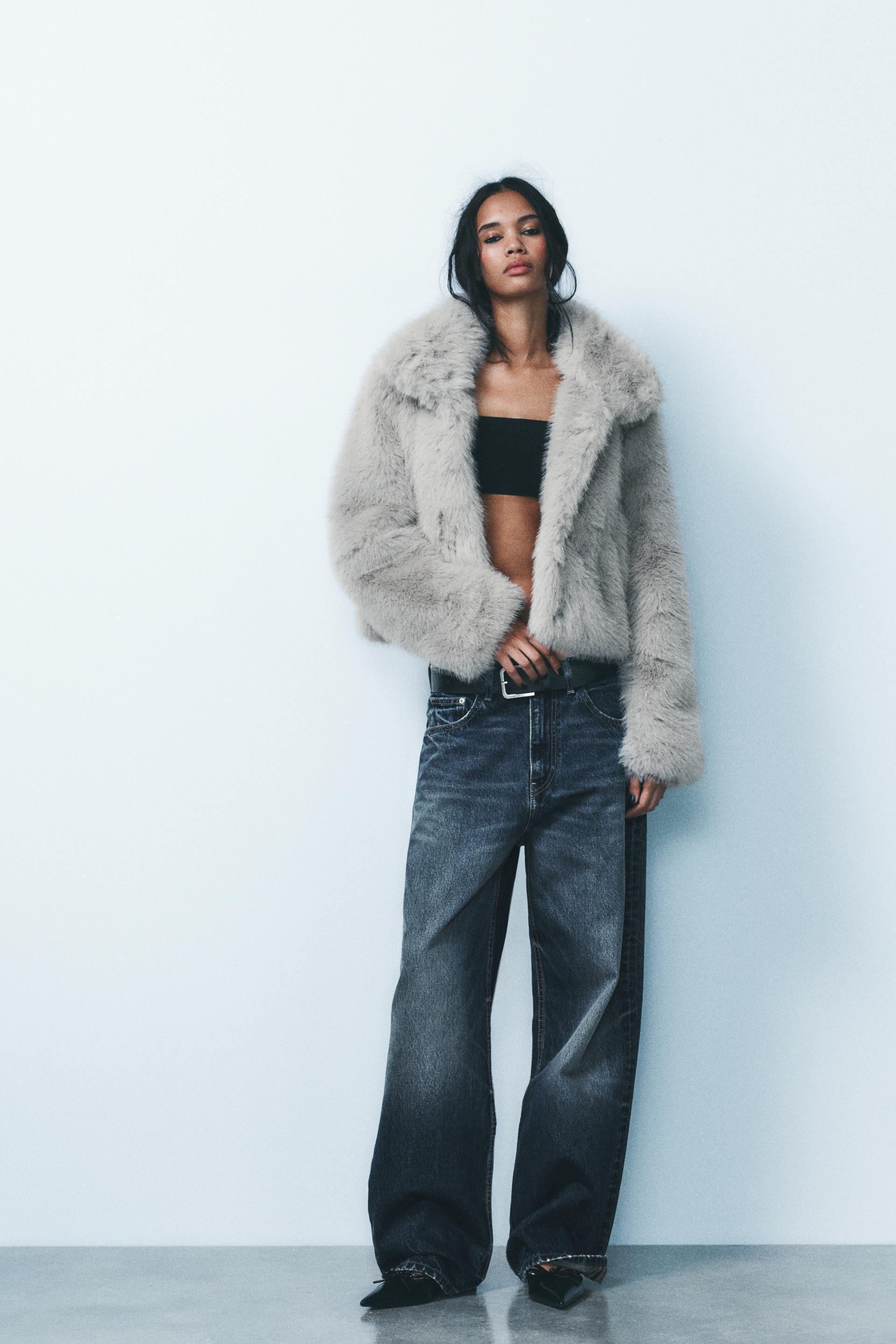 FAUX FUR SHORT COAT Product Image