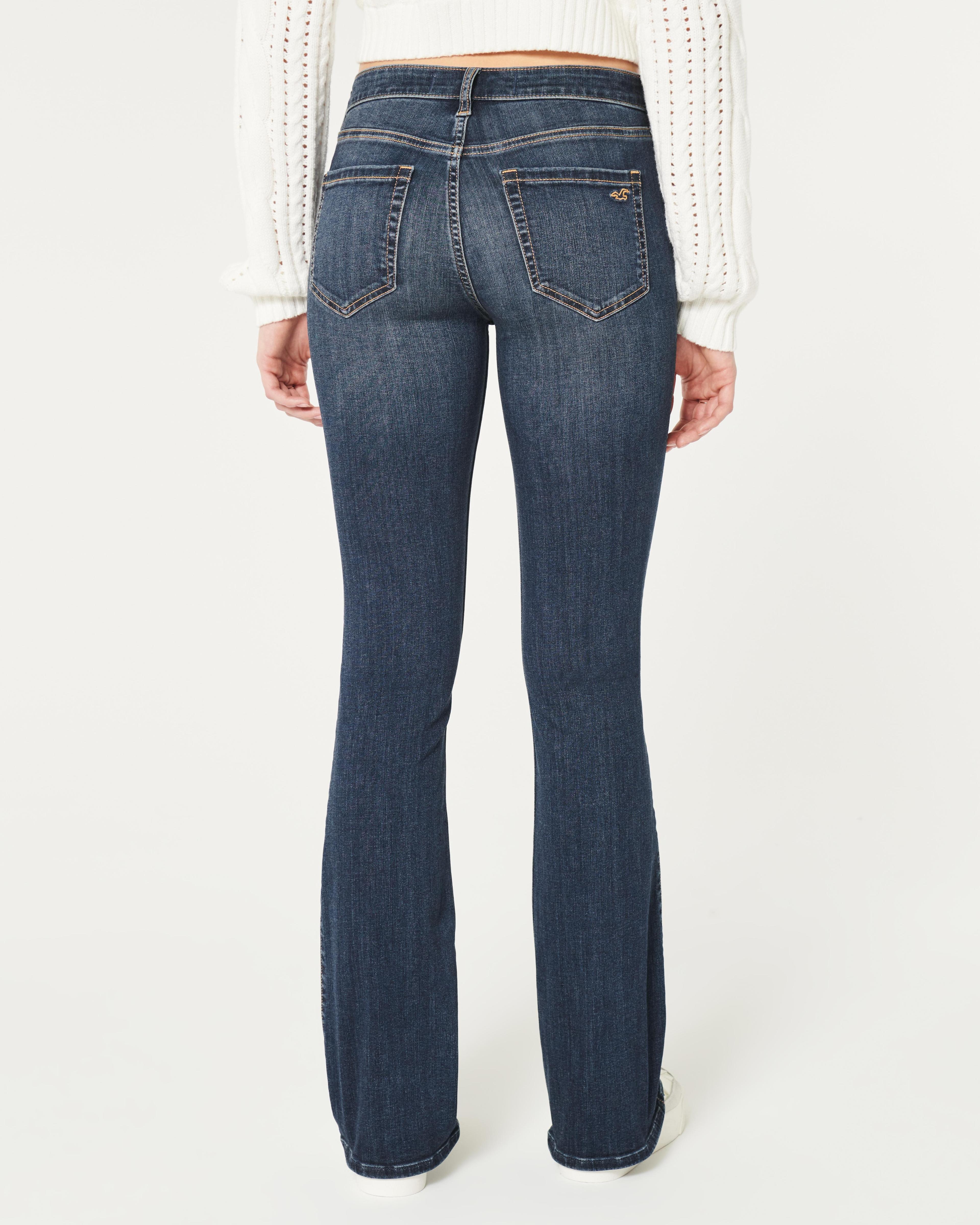 Mid-Rise Dark Wash Boot Jeans Product Image