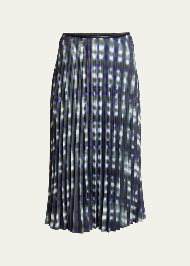 Womens Piper Pleated Crepe Midi-Skirt Product Image