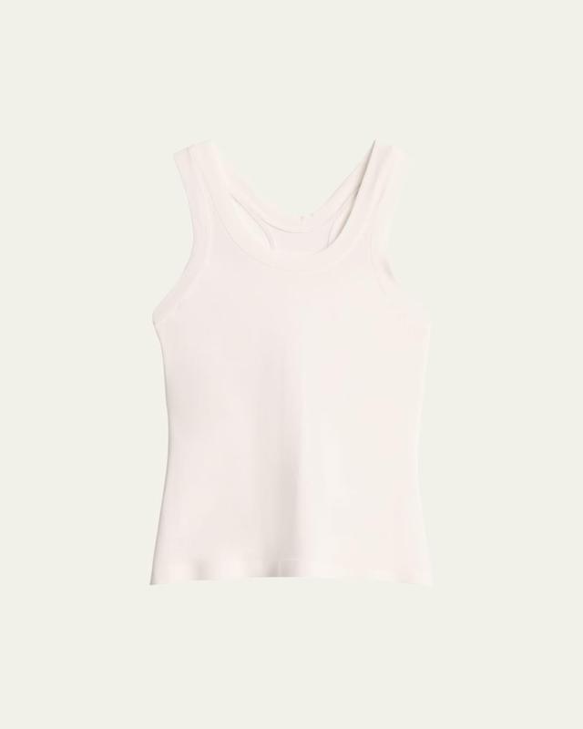 Racer Sleeveless Stretch Tank Top Product Image