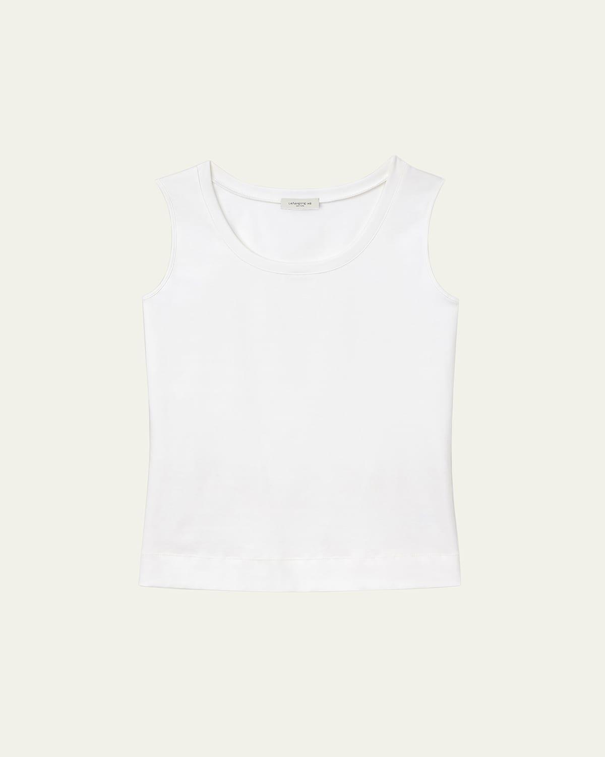 Lafayette 148 New York Cotton Ribbed Tank Product Image