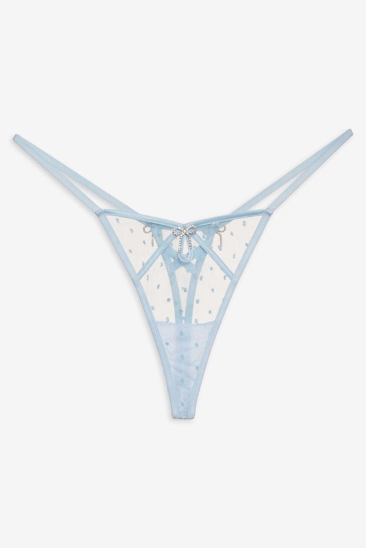 Izzy Thong Panty — Blue Product Image