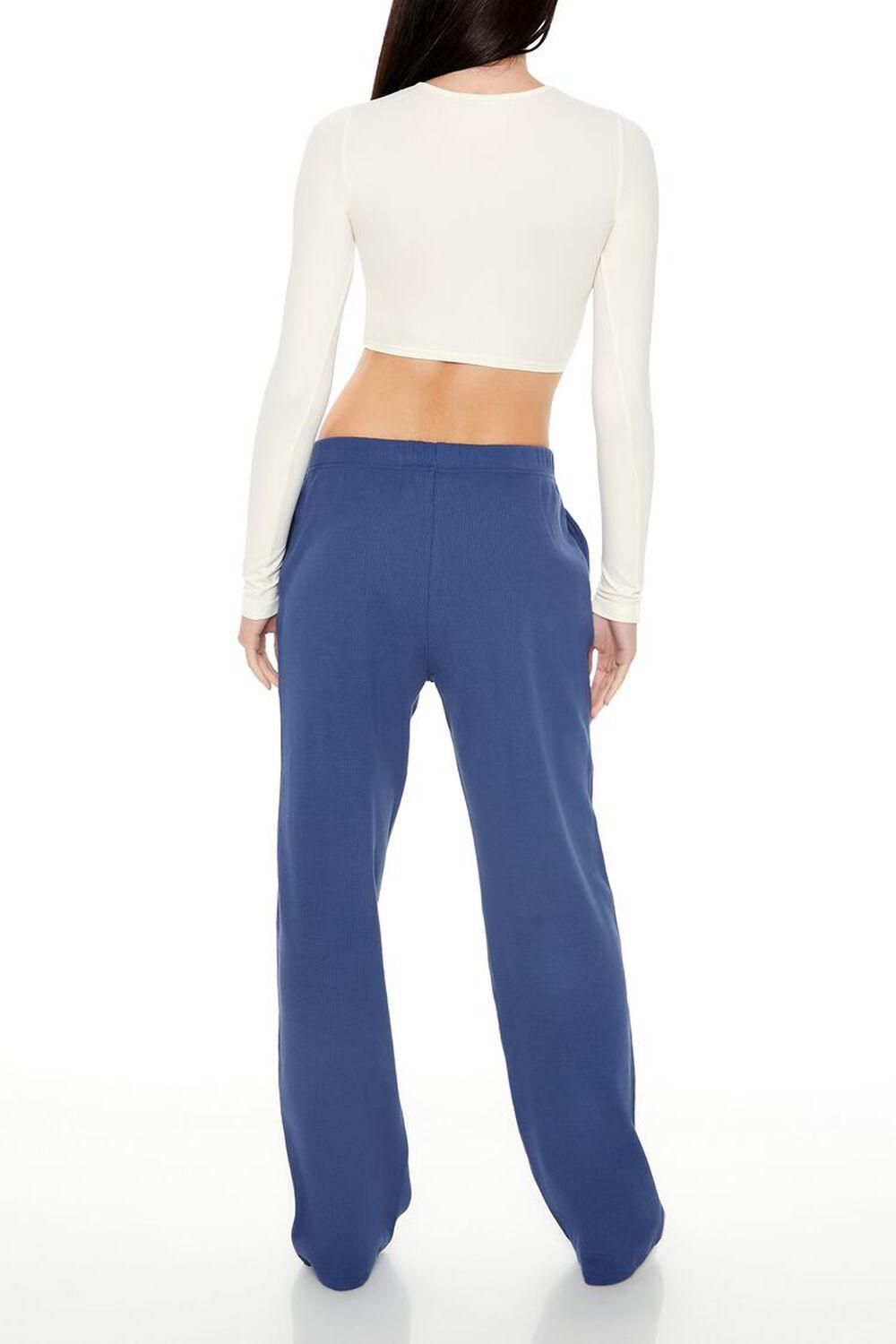 Cotton-Blend Straight-Leg Pants | Forever 21 Product Image