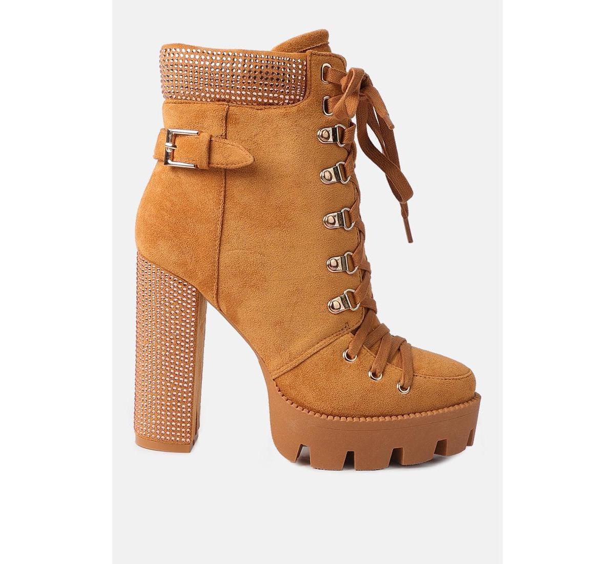 Womens birch block heeled ankle boots Product Image