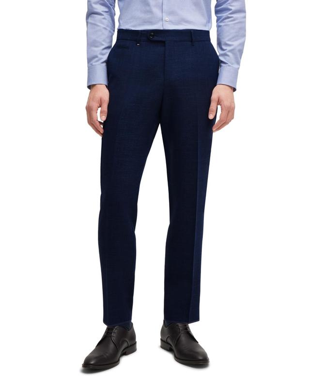 Boss by Hugo Boss Mens Melange Stretch Slim-Fit Trousers Product Image