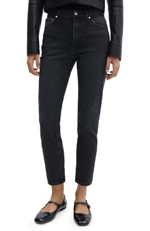 Mango Womens Slim Cropped Jeans Product Image