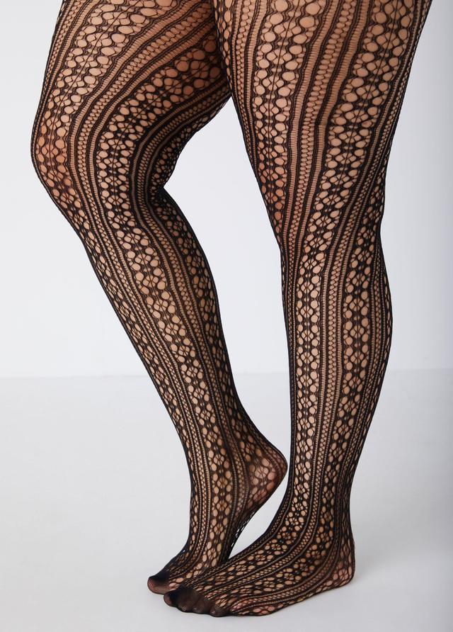 Open Net Footed Tights Product Image