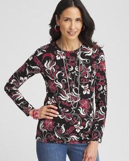 Touch of Cool™ Flocked Long Sleeve Layering Tee Product Image