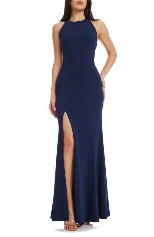 Dress the Population Paige Halter Neck Mermaid Gown Product Image