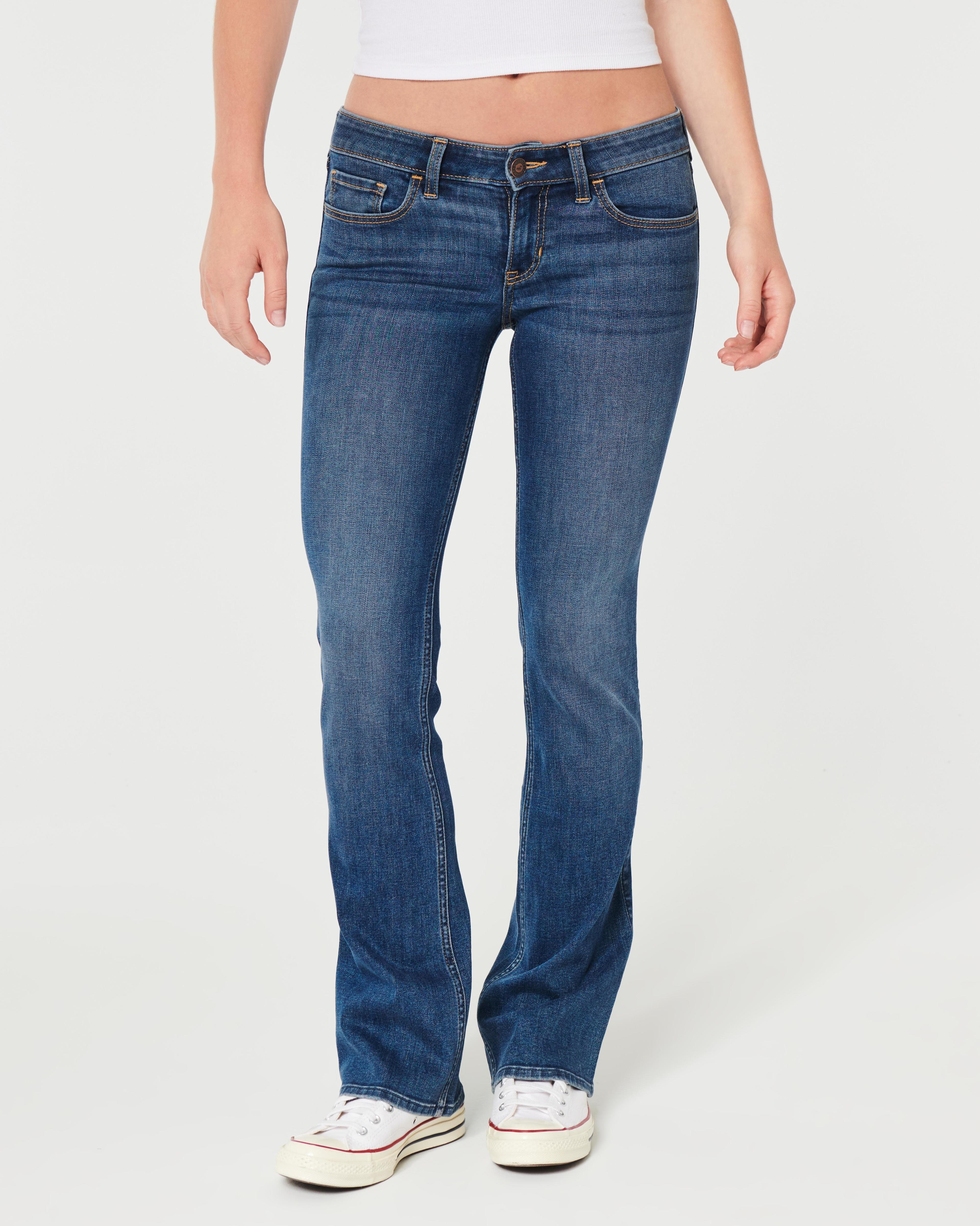 Low-Rise Dark Wash Boot Jeans Product Image