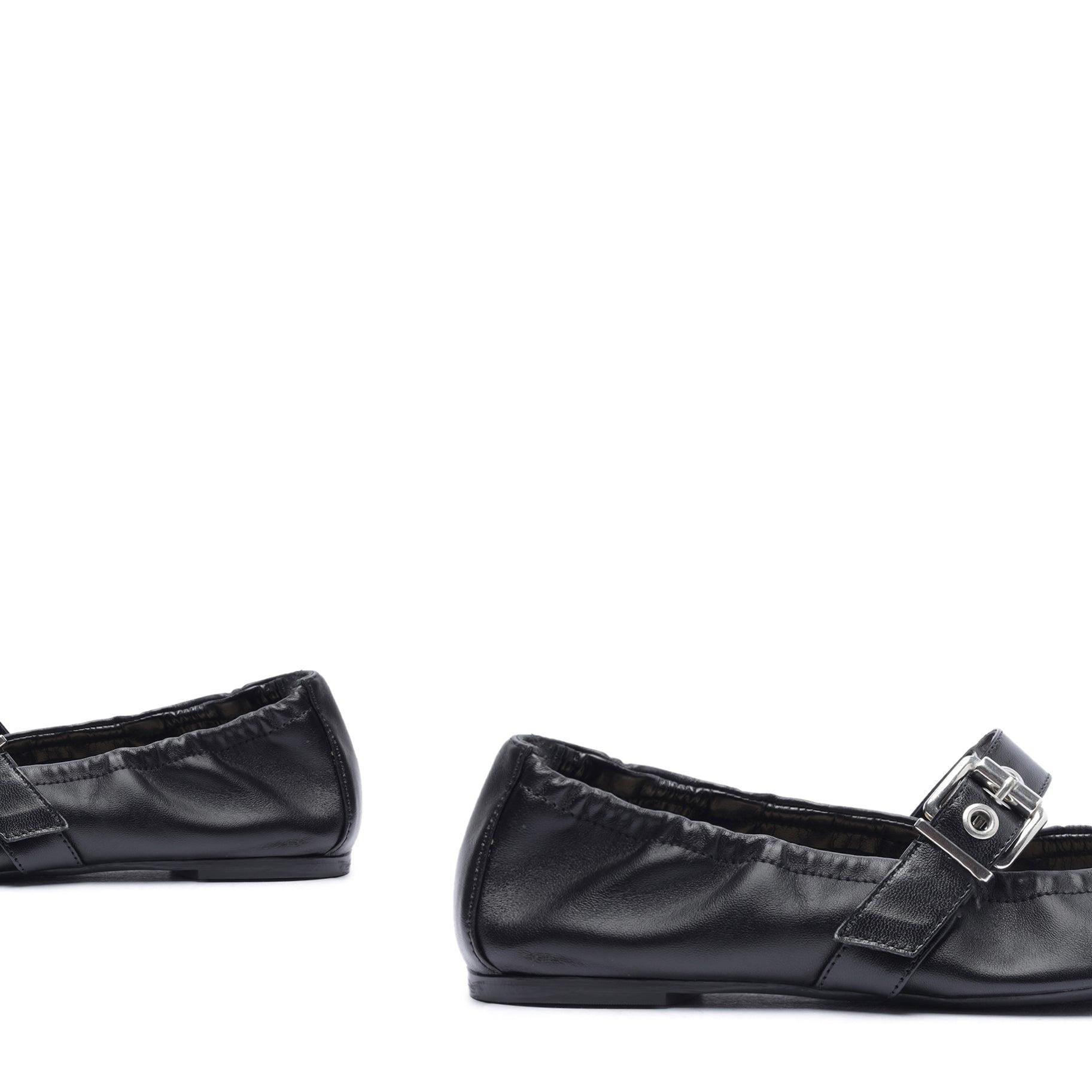 Calita Nappa Leather Flat Female Product Image