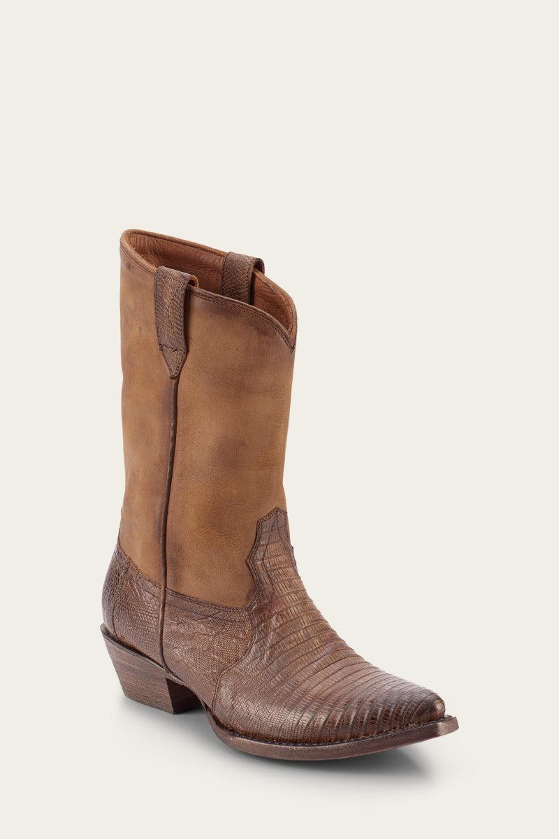 Womens Sacha Metallic Leather Western Boots Product Image