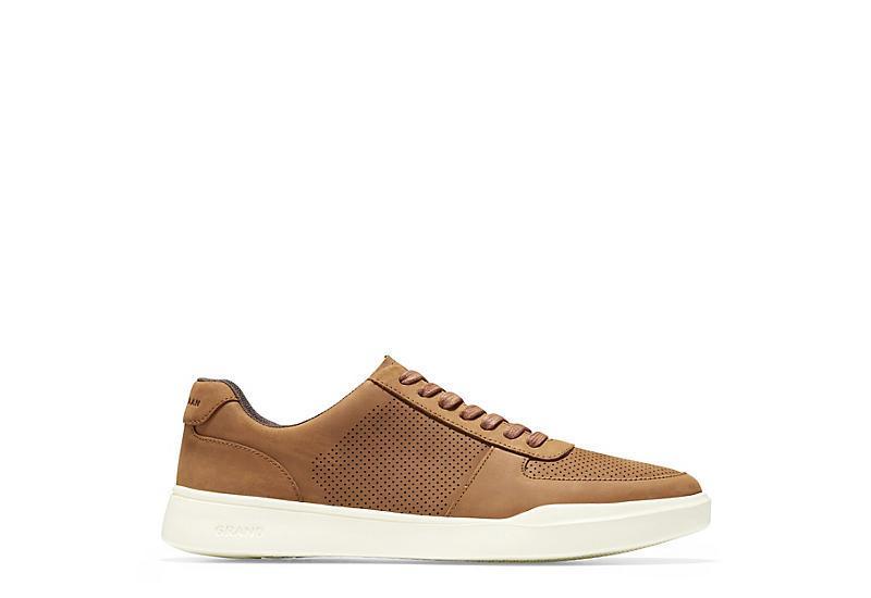 Cole Haan Mens Perforated Leather Sneakers - Peacoat Product Image