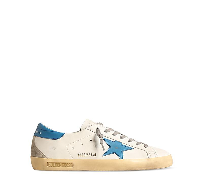 Golden Goose Mens Super Star Lace Up Sneakers Product Image