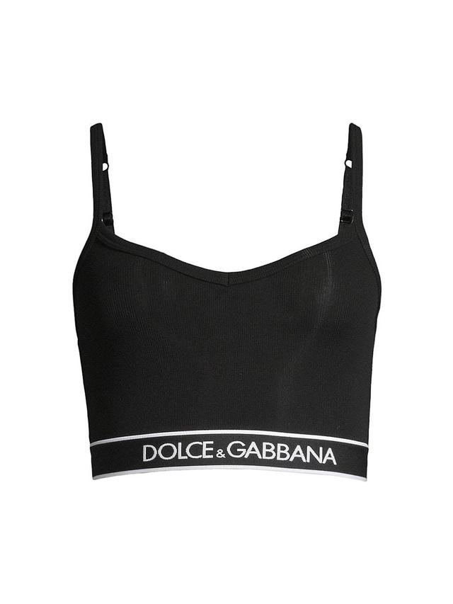 Womens Logo Band Crop Top Product Image