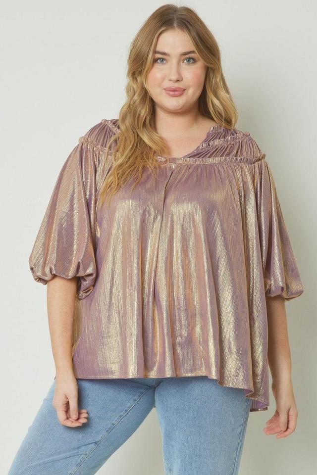 Metallic Love Top Female Product Image