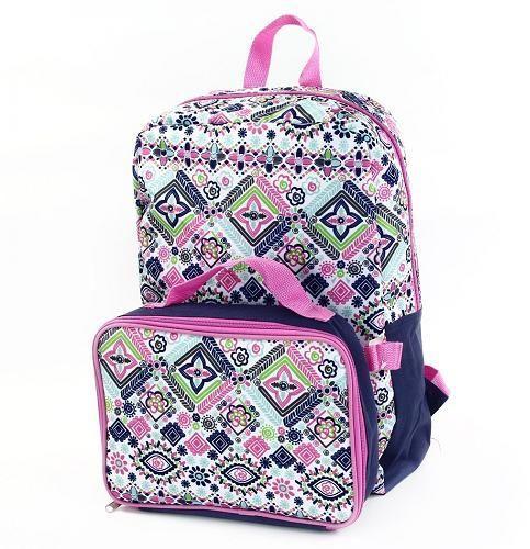 Aztec Pink and Navy Lunchbag Backpack Product Image