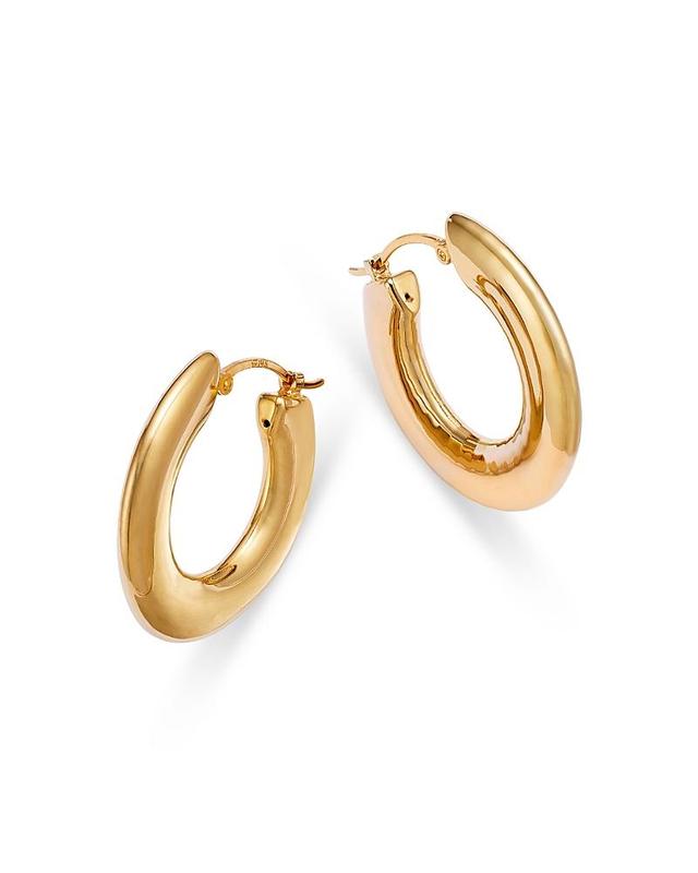 Bloomingdales Polished Small Hoop Earrings in 14K Yellow Gold Product Image