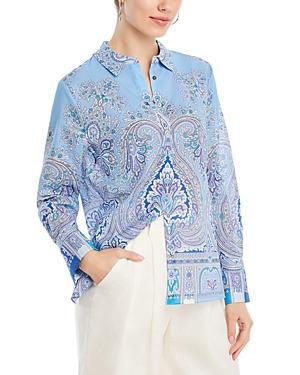 Hunter Paisley-Print Cotton Blouse Product Image