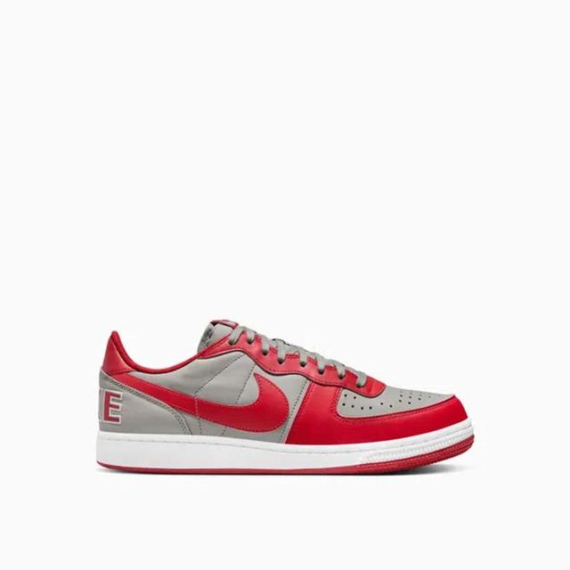 NIKE Terminator Low Sneaker In Med Grey/varsity Red-white Product Image