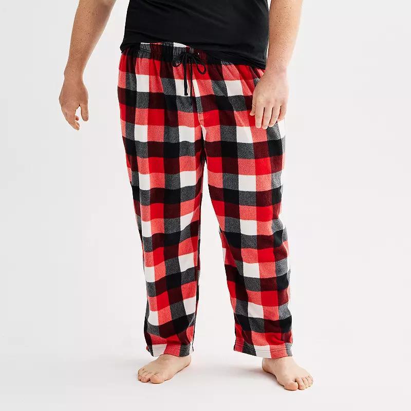 Big & Tall Sonoma Goods For Life Microfleece Sleep Pants, Mens Product Image