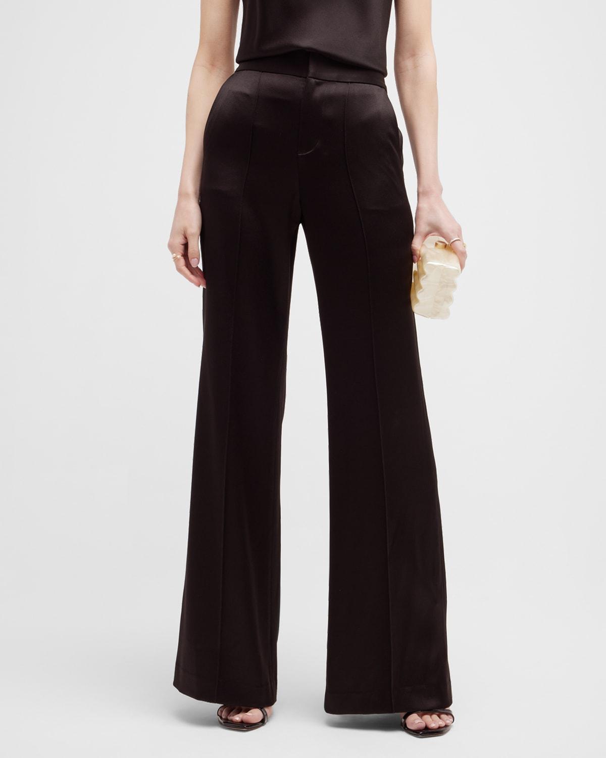 Alice + Olivia Dylan High Waist Wide Leg Pants Product Image