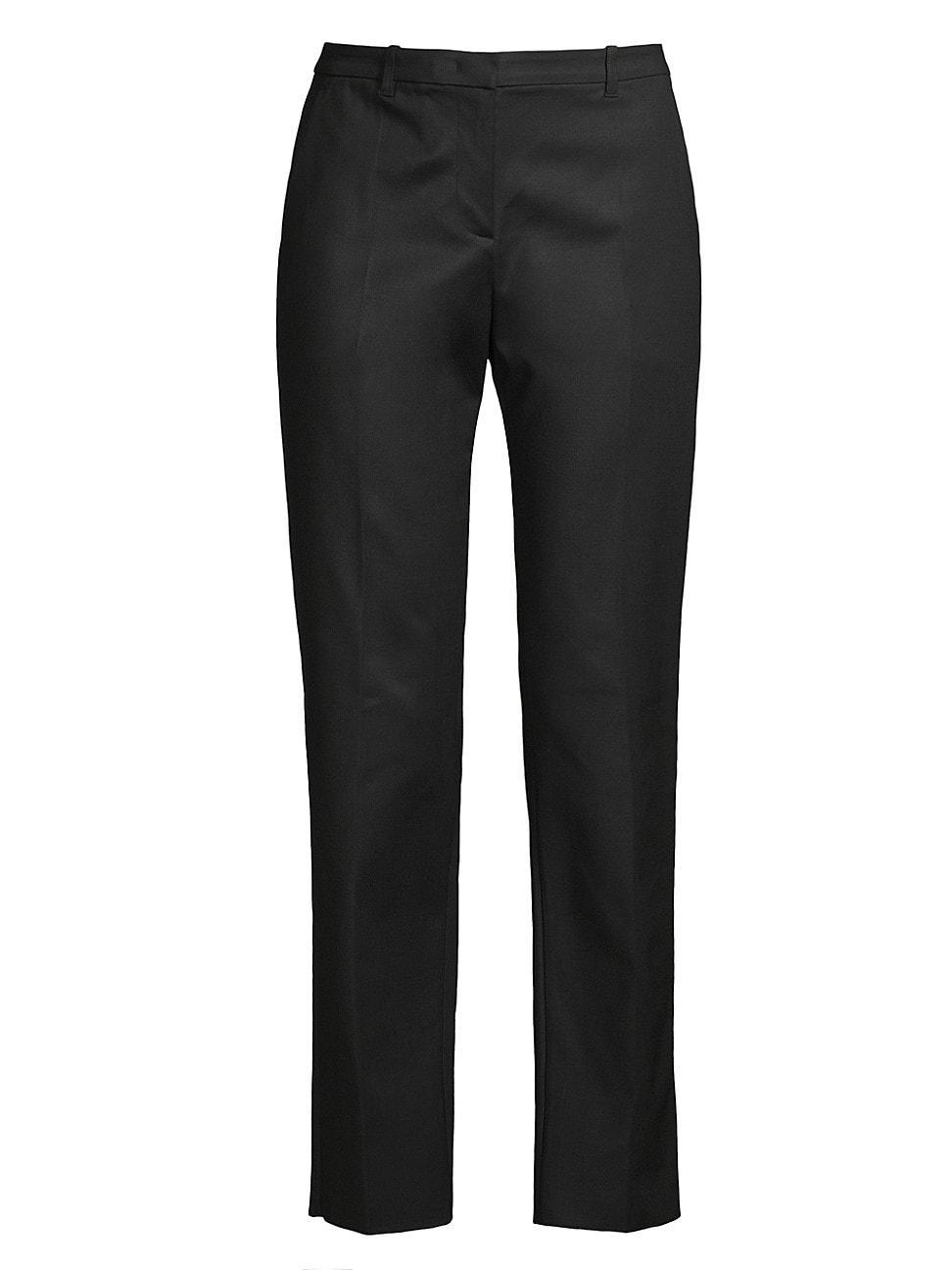 Womens High-Rise Straight-Leg Trousers Product Image