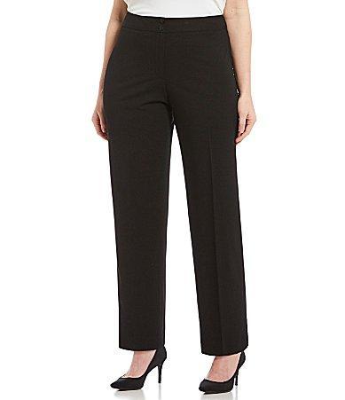 Calvin Klein Plus Size Classic Fit Straight Leg Pants Product Image