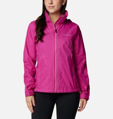 Womens Columbia Switchback III Hooded Packable Jacket Pink Product Image