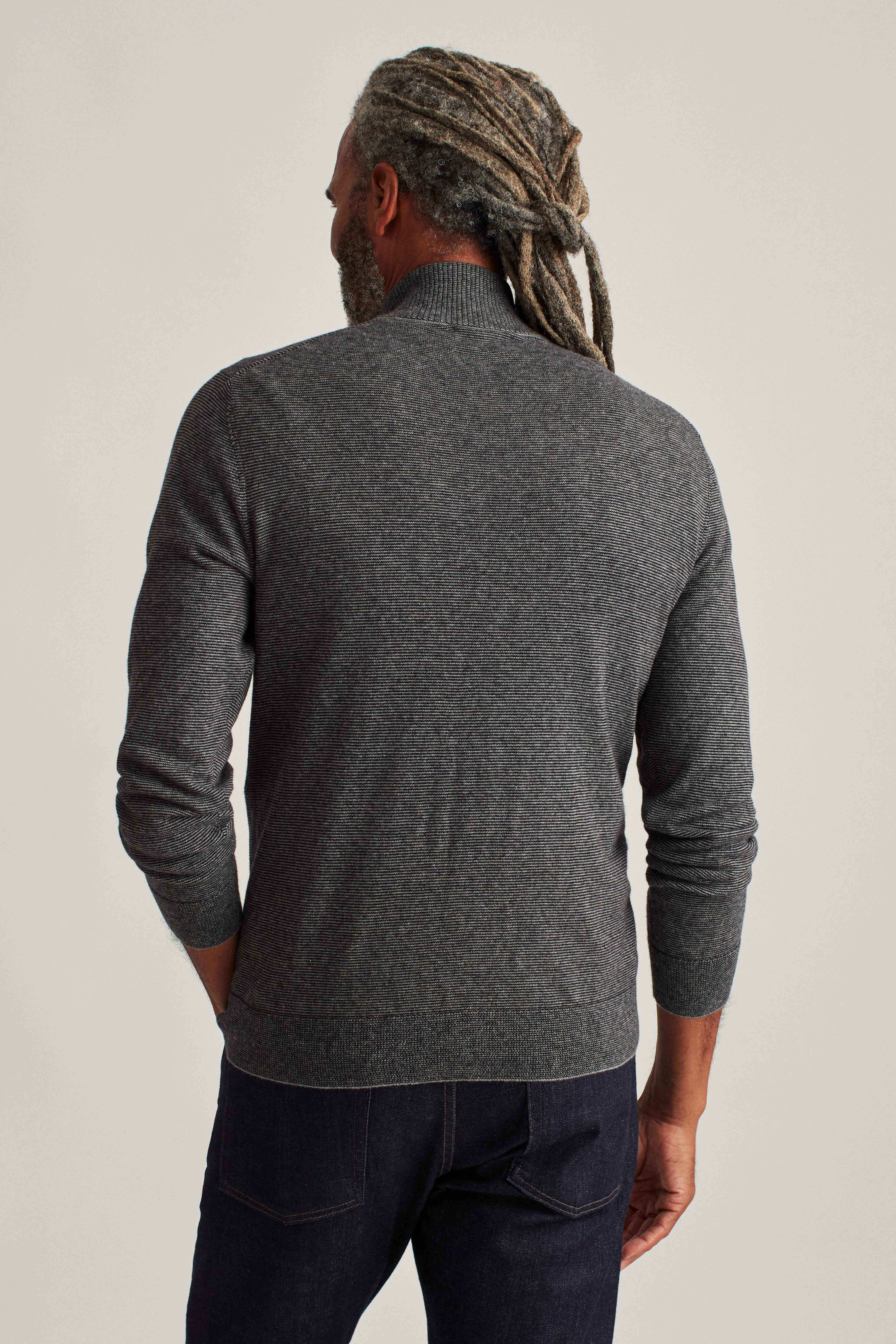 Washable Cotton Cashmere Half-Zip Product Image