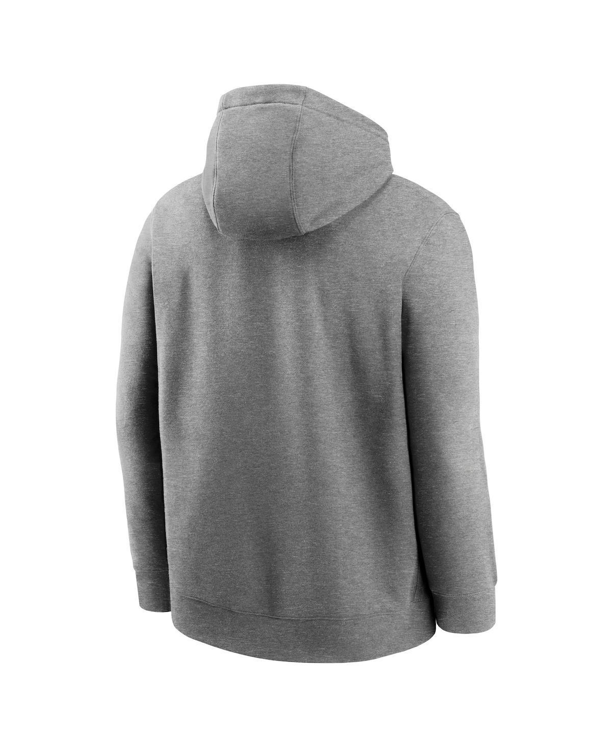 NIKE Men's Heather Gray Las Vegas Raiders Rewind Club Logo Pullover Hoodie In Grey Product Image