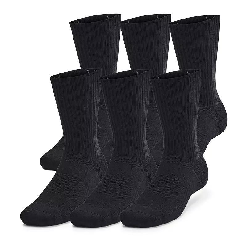 Under Armour 6-Pack Training Cotton Crew Socks, Womens Product Image