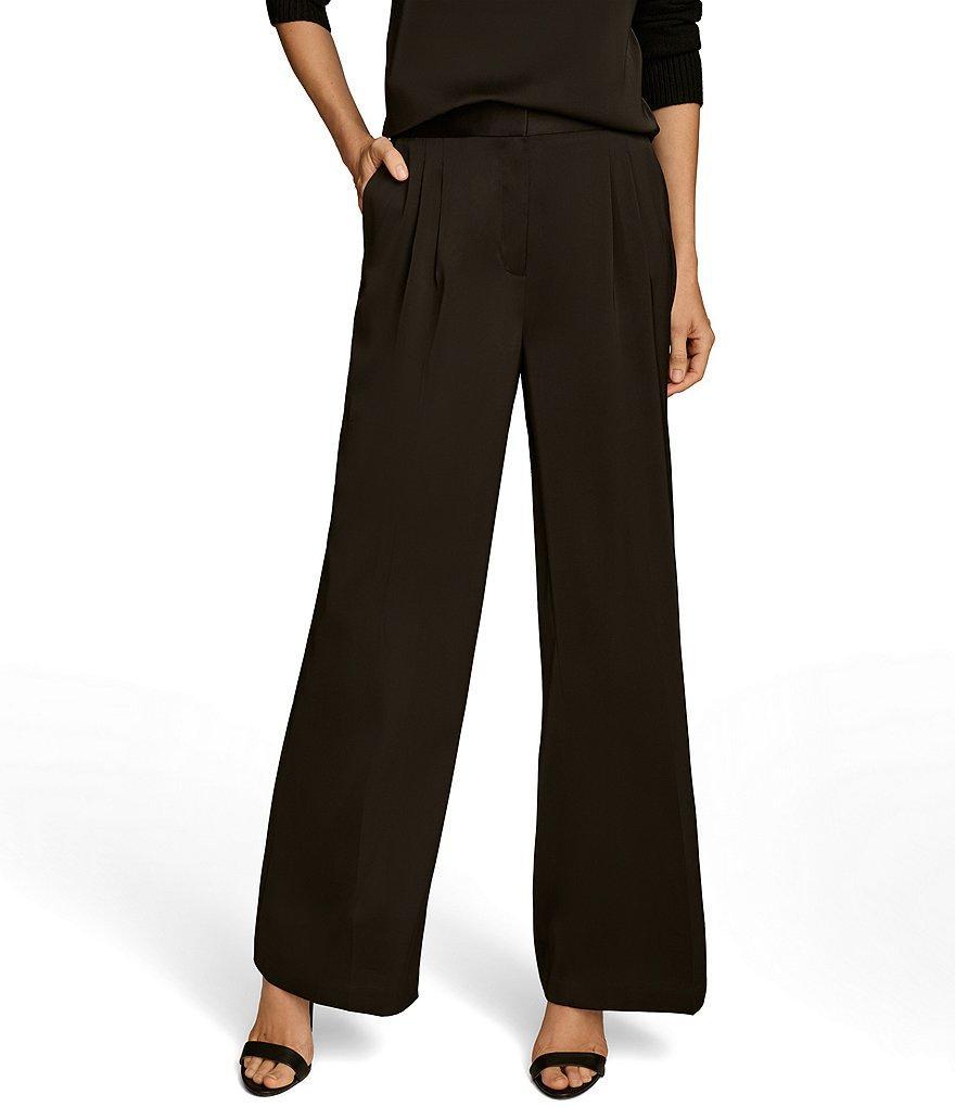 Donna Karan Pleated Wide Leg Pant Product Image