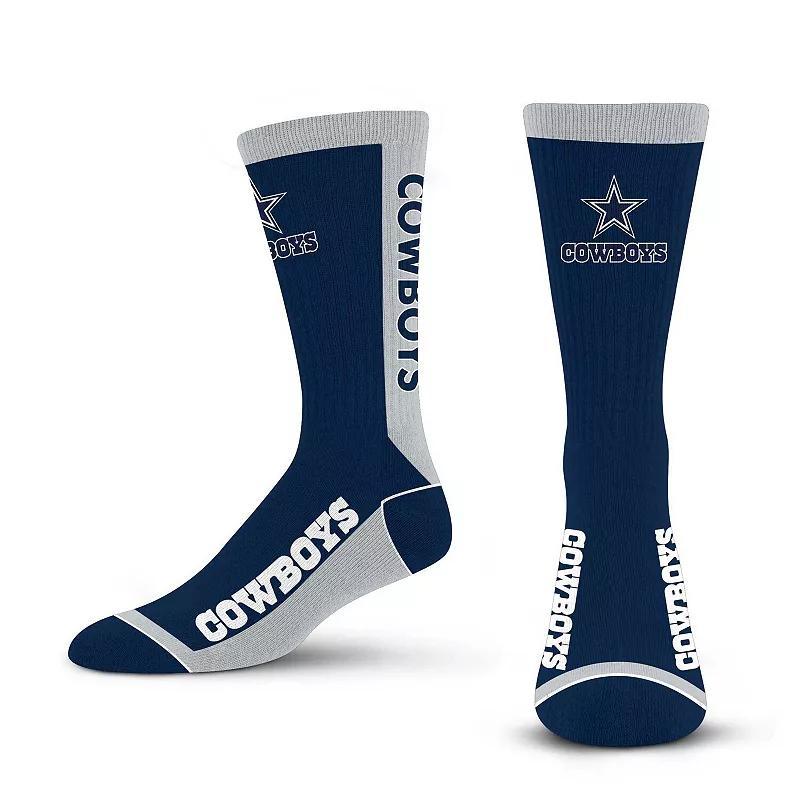 For Bare Feet Dallas Cowboys MVP Classic Crew Sock, Mens Blue Product Image