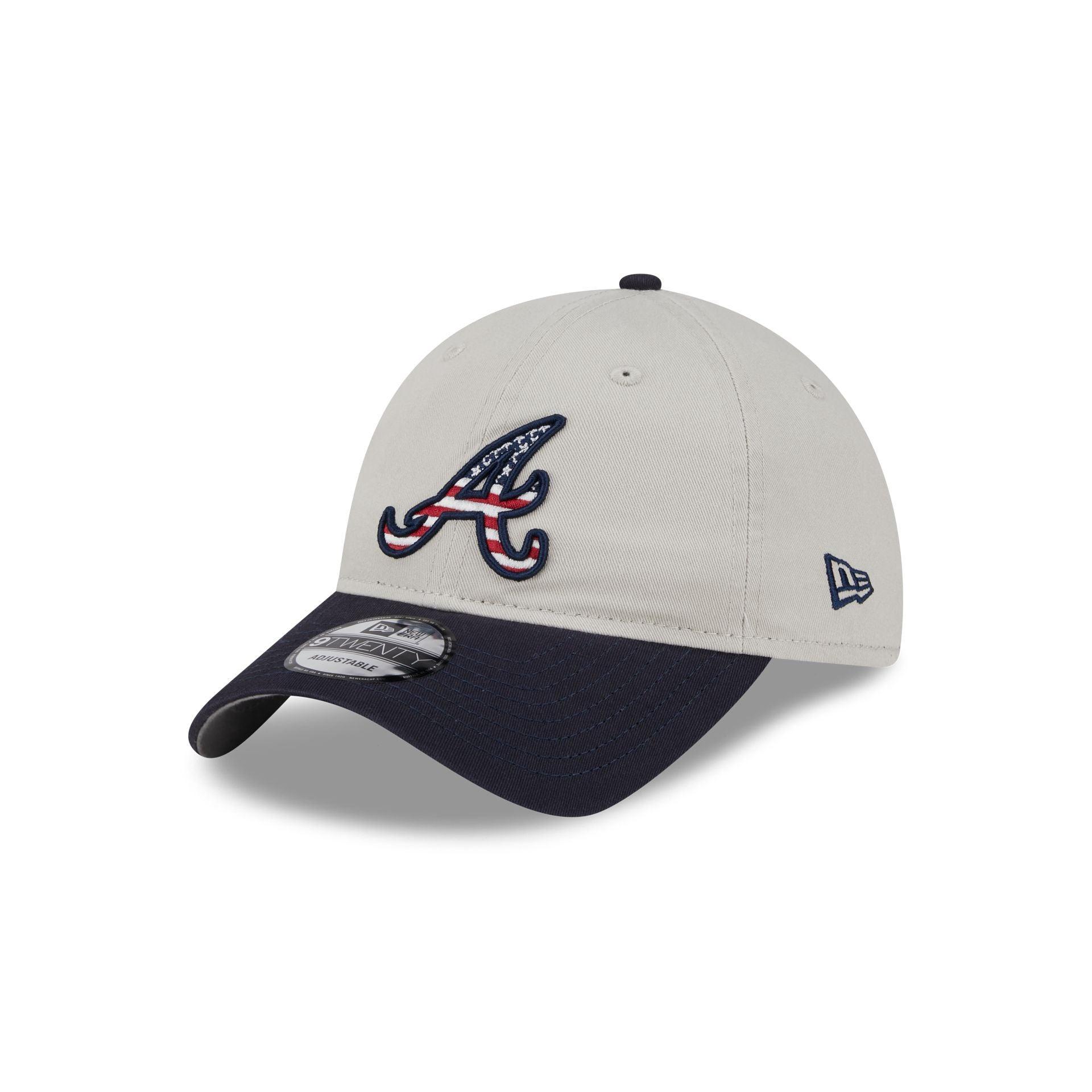 Atlanta Braves Independence Day 2024 9TWENTY Adjustable Hat Male Product Image