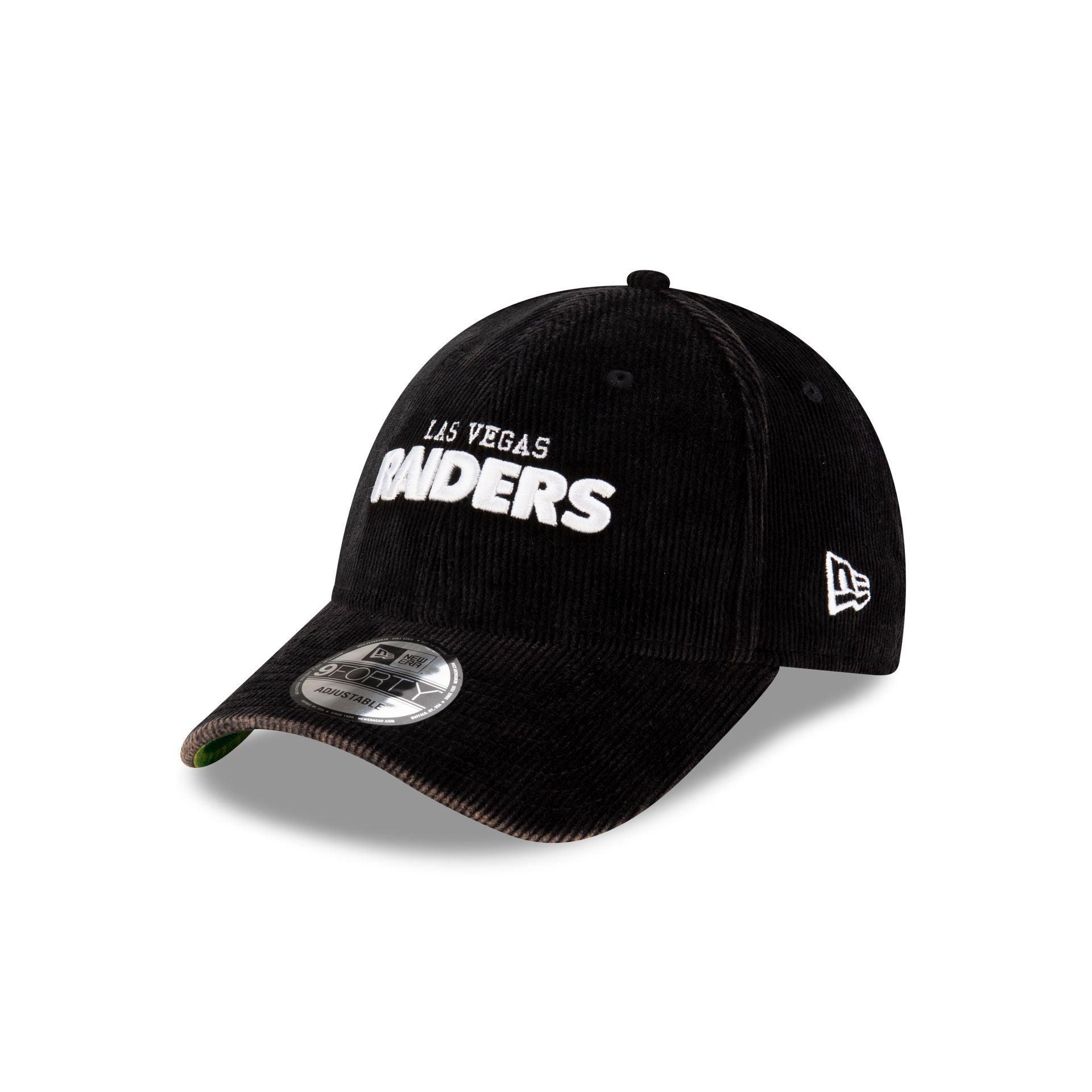 Las Vegas Raiders Washed Cord 9FORTY Adjustable Hat Male Product Image