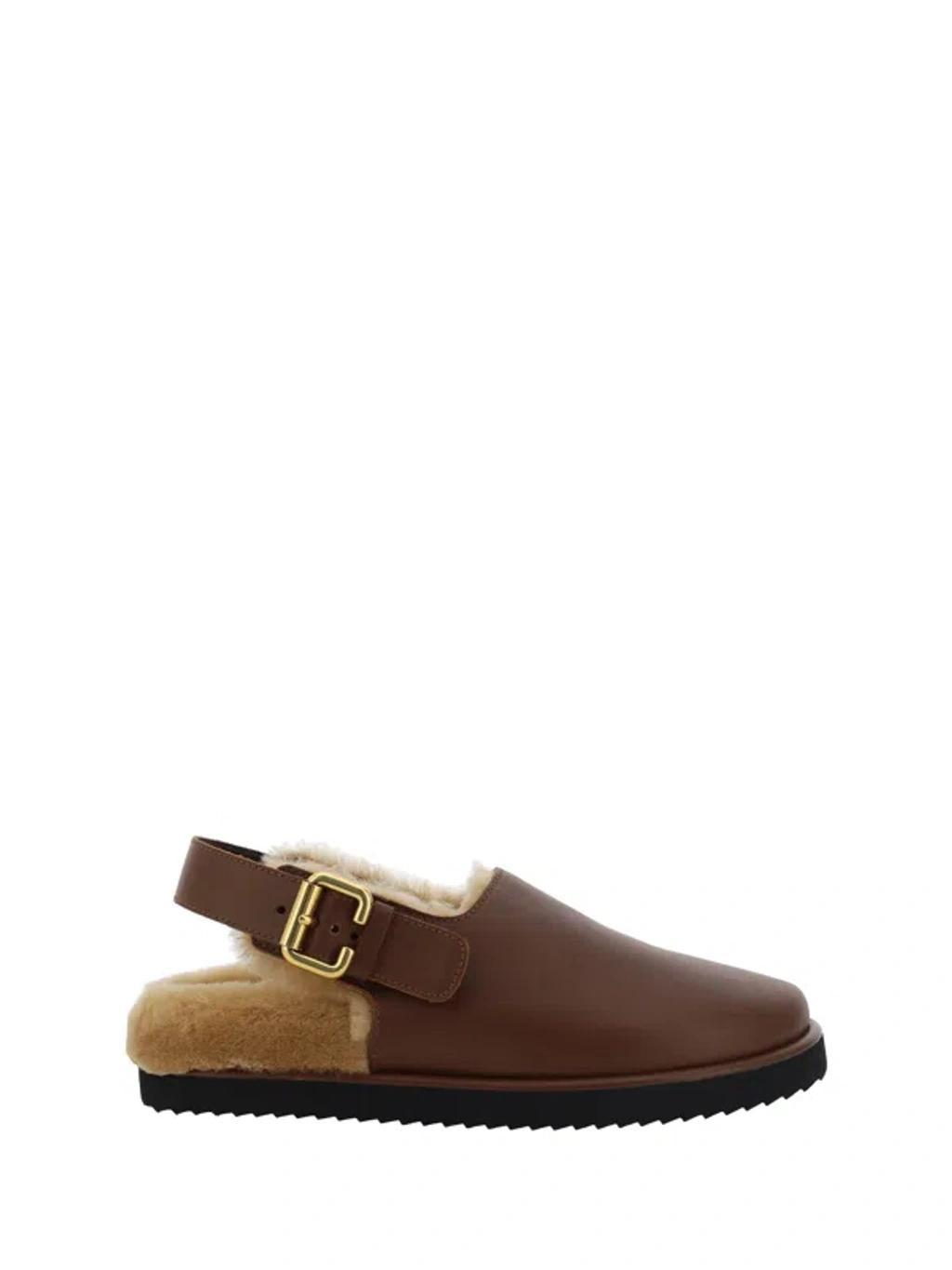 Nil Slippers In Sooty Brown Product Image