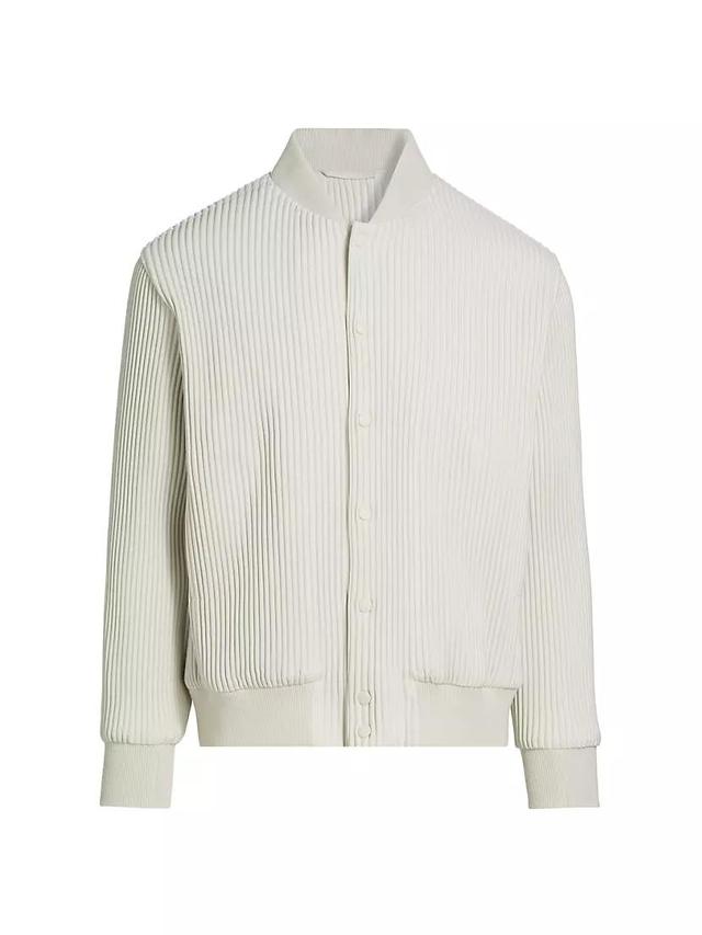 Kersey Pleated Bomber Jacket Product Image